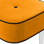 Квадратный мягкий пуф на белых ножках Winton Pouf Square варинант исполнения - 24 | Loft Concept в Екатеринбурге