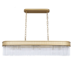 Люстра подвесная овальная со стеклянными трубками Длина 100 см Nembus варинант исполнения - 1 | Loft Concept в Екатеринбурге