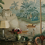 Обои ручная роспись River Scenes of Bengal Kolkata варинант исполнения - 5 | Loft Concept в Екатеринбурге