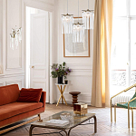 Бра с бронзовыми акцентами и прозрачными стеклянными каплями Droplet Bra варинант исполнения - 4 | Loft Concept в Екатеринбурге