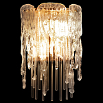 Бра с эффектом стекающего стекла и прозрачными трубками Textured Glass варинант исполнения - 1 | Loft Concept в Екатеринбурге