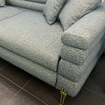 Дизайнерский Диван Lancaster Серо-голубое букле варинант исполнения - 2 | Loft Concept в Екатеринбурге