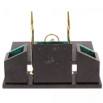 Настольный письменный набор из змеевика с часами Successful Leader варинант исполнения - 3 | Loft Concept в Екатеринбурге