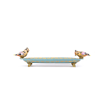 Блюдо фарфоровое Экзотические птички Vivole варинант исполнения - 2 | Loft Concept в Екатеринбурге