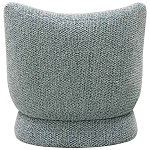 Дизайнерское мягкое кресло без подлокотников в голубой пестрой обивке Roux Armchair варинант исполнения - 2 | Loft Concept в Екатеринбурге