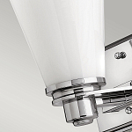 Бра для ванных комнат с белыми стеклянными конусными плафонами Hinkley варинант исполнения - 8 | Loft Concept в Екатеринбурге