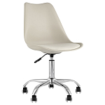 Офисный стул на металлическом основании EGGERY Beige варинант исполнения - 1 | Loft Concept в Екатеринбурге