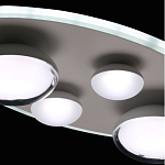 Потолочный светильник овальной формы белого цвета с 4-мя лампами Lunar Pebbles варинант исполнения - 9 | Loft Concept в Екатеринбурге