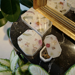 Шкатулка из эпоксидной смолы с цветами розовая Epoxy Resin Rectangular Box Pink варинант исполнения - 6 | Loft Concept в Екатеринбурге