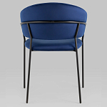 Стул в велюре синего цвета Horizon варинант исполнения - 4 | Loft Concept в Екатеринбурге
