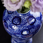 Ваза из фарфора сине-белого цвета Blue & White Ornament  варинант исполнения - 6 | Loft Concept в Екатеринбурге