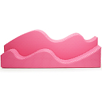 Дизайнерский модульный диван волнистой формы с цветным принтом Poltronova Superonda Sofa варинант исполнения - 8 | Loft Concept в Екатеринбурге