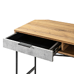 Стол рабочий в стиле лофт с ящиком и нишей для хранения Urban Style Space варинант исполнения - 3 | Loft Concept в Екатеринбурге