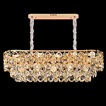 Люстра овальная каскадная с подвесками в форме колец Galaxy of Light варинант исполнения - 4 | Loft Concept в Екатеринбурге