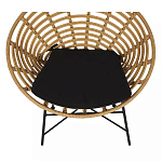 Стул круглый с ротанговым плетением Round Wicker Stool варинант исполнения - 5 | Loft Concept в Екатеринбурге
