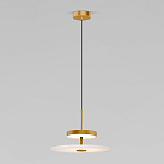 Светодиодный подвесной светильник латунь с мраморным рассеивателем варинант исполнения - 1 | Loft Concept в Екатеринбурге