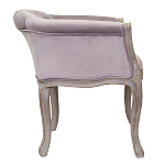 Кресло низкое в стиле прованс Розовый Велюр Louis French Armchair  варинант исполнения - 1 | Loft Concept в Екатеринбурге