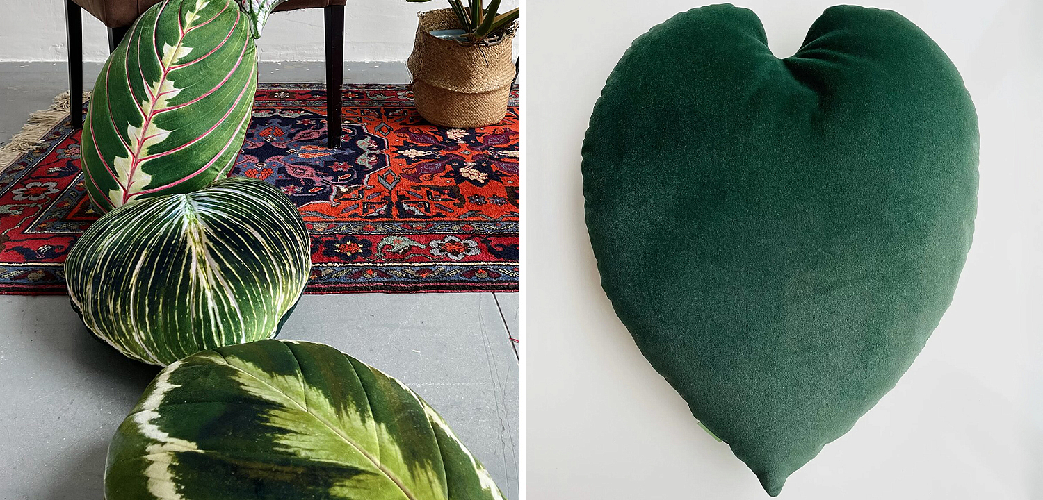 Декоративная подушка Botanical Cushion Philodendron Birkin Декоративная подушка Botanical Cushion Philodendron Birkin - Loft-Concept в Екатеринбурге