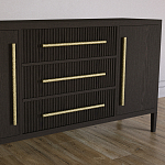 Буфет Primo с тремя ящиками и двумя фасадами Темный орех варинант исполнения - 3 | Loft Concept в Екатеринбурге