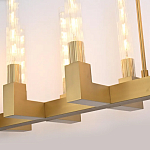 Люстра CANELLE Linear Chandelier 12 Modern Brass варинант исполнения - 3 | Loft Concept в Екатеринбурге