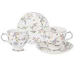 Чайный сервиз из фарфора на 2 персоны 4 предмета Tea Flower Set варинант исполнения - 1 | Loft Concept в Екатеринбурге