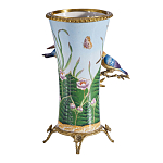 Ваза из фарфора с птицами на бронзовой ветке Garden of Eden варинант исполнения - 2 | Loft Concept в Екатеринбурге