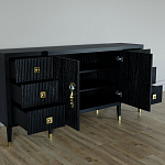 Большой Комод-буфет Elsa Dreams Black с ящиками варинант исполнения - 1 | Loft Concept в Екатеринбурге