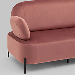 Диван в велюровой обивке цвета пыльная роза COLOR BLOCK варинант исполнения - 5 | Loft Concept в Екатеринбурге