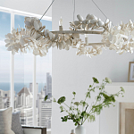 Люстра White Bionic Petals Flo Ring Chandelier варинант исполнения - 2 | Loft Concept в Екатеринбурге