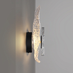 Бра с волнообразным стеклянным плафоном и вставкой из мрамора Liquid Stone варинант исполнения - 2 | Loft Concept в Екатеринбурге