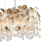 Люстра с декоративными подвесками из прозрачного стекла в форме монеток FAIRYTREE Light варинант исполнения - 5 | Loft Concept в Екатеринбурге