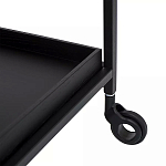 Тумба чёрная на колёсах Cabinet on Wheels варинант исполнения - 3 | Loft Concept в Екатеринбурге