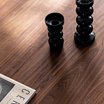 Кофейный стол овальный из дерева с 2-мя ящиками Coffee Walnut Table варинант исполнения - 6 | Loft Concept в Екатеринбурге