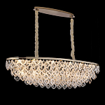 Люстра овальная с каскадом из подвесных прозрачных элементов Attractiveness варинант исполнения - 1 | Loft Concept в Екатеринбурге