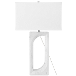 Настольная лампа на прямоугольном корпусе с тканевым абажуром One Piece Support варинант исполнения - 4 | Loft Concept в Екатеринбурге