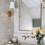 Зеркало прямоугольное в фактурной золотой раме Reflective Fabric варинант исполнения - 3 | Loft Concept в Екатеринбурге