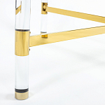 Кофейный столик со столешницей из стекла Crossy варинант исполнения - 4 | Loft Concept в Екатеринбурге