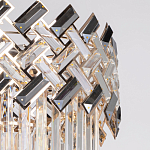 Люстра многоярусная с переплетенными металлическими элементами черного и золотого цвета и прозрачными хрустальными подвесками Empire Chandelier Crystal варинант исполнения - 7 | Loft Concept в Екатеринбурге