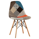 Стул с обивкой в технике пэчворк DSW варинант исполнения - 1 | Loft Concept в Екатеринбурге