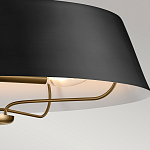 Подвесной светильник с конусовидным металлическим абажуром черного цвета Kichler варинант исполнения - 16 | Loft Concept в Екатеринбурге