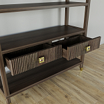 Стеллаж с двумя ящиками Elsa Dreams Walnut варинант исполнения - 3 | Loft Concept в Екатеринбурге