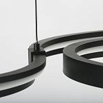 Люстра подвесная светодиодная в виде волнообразной ленты Ribbon Vortex варинант исполнения - 8 | Loft Concept в Екатеринбурге