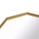 Зеркало золотистое восьмиугольной формы Octagon варинант исполнения - 2 | Loft Concept в Екатеринбурге