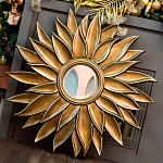 Зеркало-солнце с золотыми с лучами Rays of Peace варинант исполнения - 3 | Loft Concept в Екатеринбурге