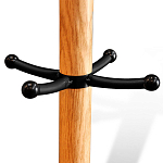 Вешалка с круглым основанием и черными металлическими крючками Industrial Metal Rust варинант исполнения - 2 | Loft Concept в Екатеринбурге