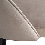Стул велюровый серо-бежевый Schelde Gray Beige варинант исполнения - 4 | Loft Concept в Екатеринбурге