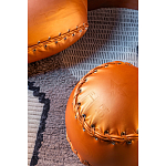 Дизайнерский кожаный пуф в виде бейсбольного мяча Poltronova Joe Ball Pouf варинант исполнения - 6 | Loft Concept в Екатеринбурге