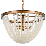 Круглая люстра с подвесками в виде круглых прозрачных бусин Transparent Beads Chandelier варинант исполнения - 1 | Loft Concept в Екатеринбурге