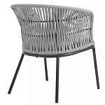 Кресло с декоративным плетением на спинке и подлокотниках Armchair Weaving варинант исполнения - 3 | Loft Concept в Екатеринбурге