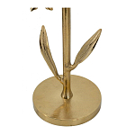 Столик с золотистым основанием в виде цветка и круглой мраморной столешницей Golden Snowdrop варинант исполнения - 4 | Loft Concept в Екатеринбурге